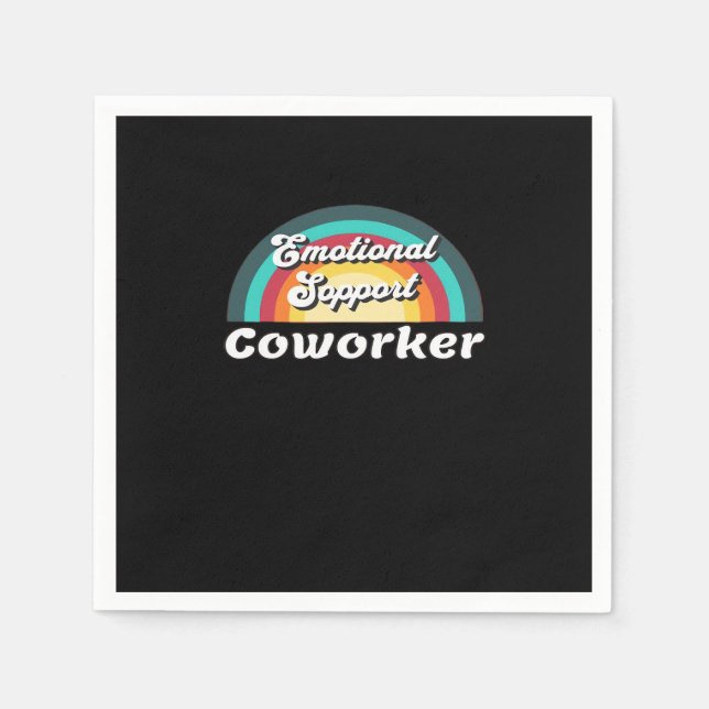 Emotional Help Coworker Classic Chilling Meme Napkin (Front)