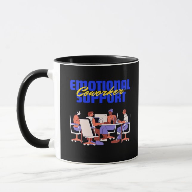 Emotional Help Coworker Classic For Funny Meme Mug (Left)