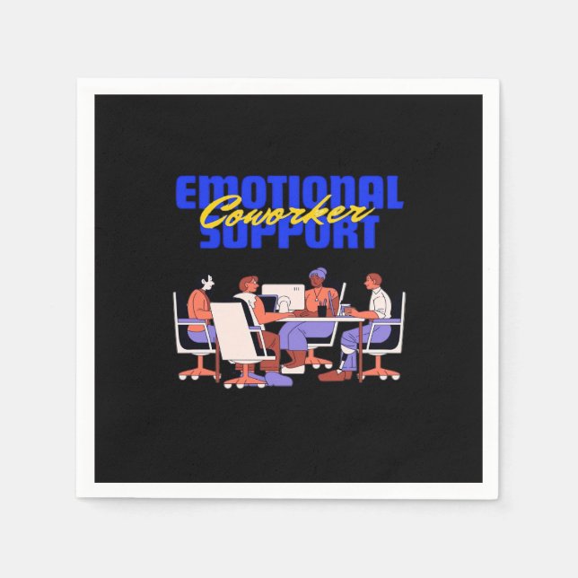 Emotional Help Coworker Classic For Funny Meme Napkin (Front)