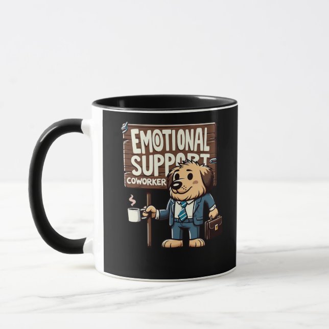 Emotional Help Coworker Classic Quote Mug (Left)