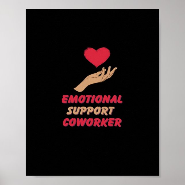 Emotional Help Coworker Classic Vibes Poster (Front)