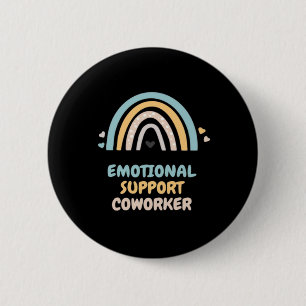 Emotional Help Coworker Classic Viral Meme and Chi 6 Cm Round Badge