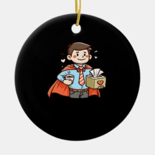 Emotional Help Coworker Classic Viral Meme Ceramic Tree Decoration
