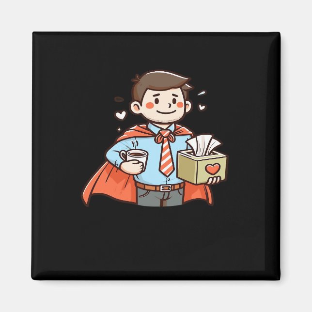 Emotional Help Coworker Classic Viral Meme Magnet (Front)
