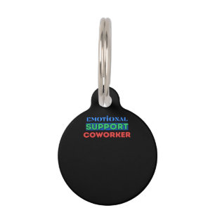 Emotional Help Coworker, Coworker Gift, Coworker F Pet Tag