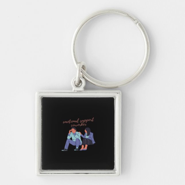 Emotional Help Coworker Essential Key Ring (Front)