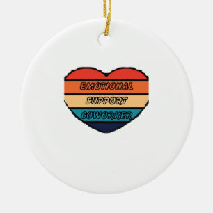 Emotional Help Coworker Funny Ceramic Tree Decoration