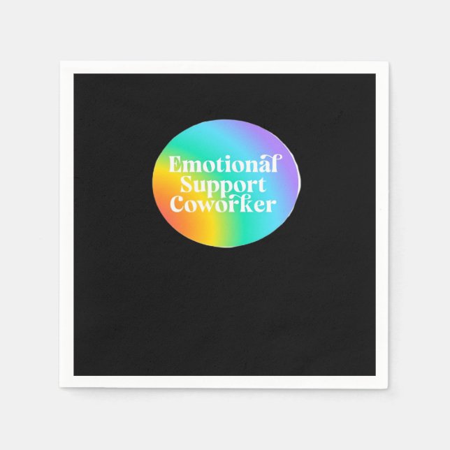 Emotional Help Coworker  Funny Napkin (Front)