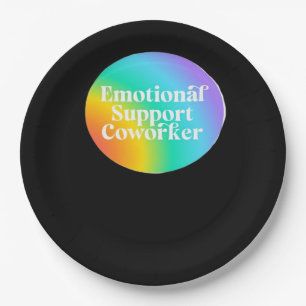 Emotional Help Coworker  Funny Paper Plate
