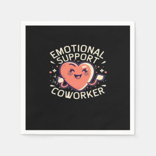 Emotional Help Coworker Funny Sloth and Quote Napkin