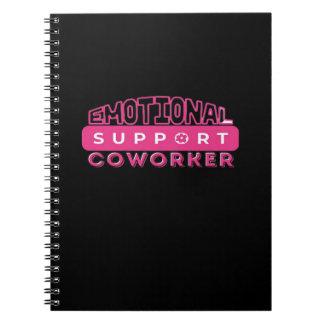 Emotional Help Coworker Pink Flower Essential Notebook