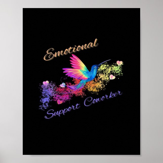 Emotional Help Coworker Quote Poster (Front)