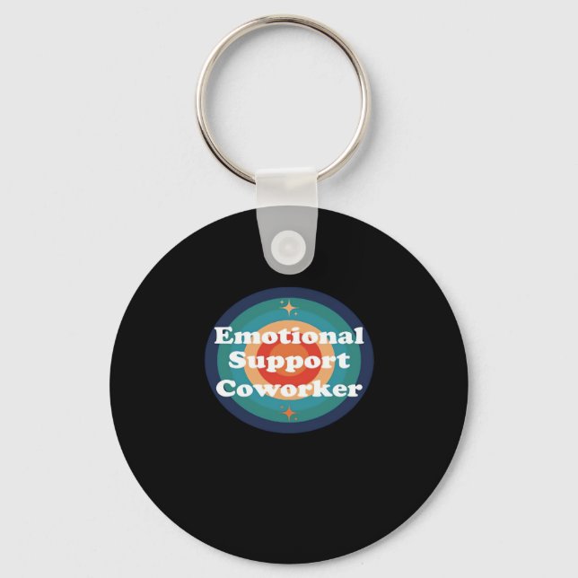 Emotional Help Coworker Trend Key Ring (Front)