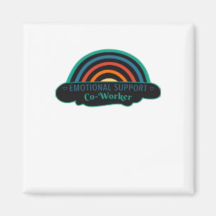 Emotional Help Coworker Work Bestie Blue Classic Magnet