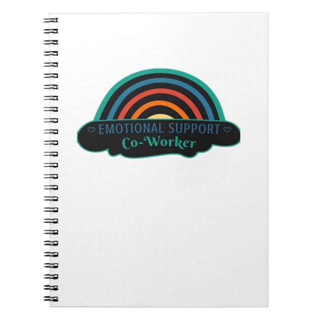 Emotional Help Coworker Work Bestie Blue Classic Notebook (Front)