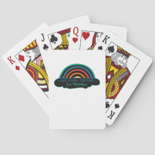 Emotional Help Coworker Work Bestie Blue Classic Playing Cards