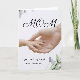 Emotional Mother Appreciation Card lavendar