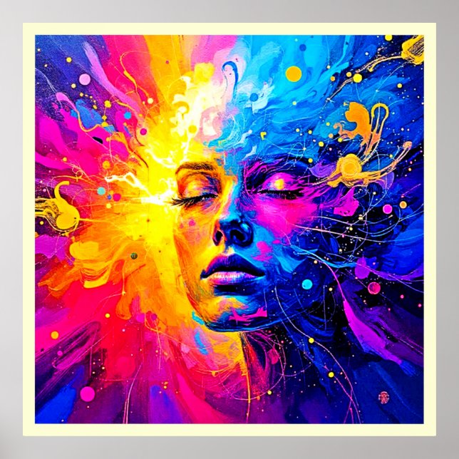 Emotional Radiance Portrait Poster (Front)