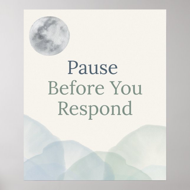 Emotional Regulation Classroom Poster (Front)