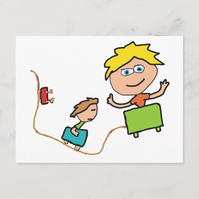 Emotional Roller Coaster Postcard (Front)