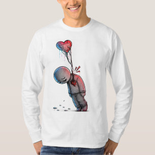 Emotional Sadness and Heartbreak Art T-Shirt