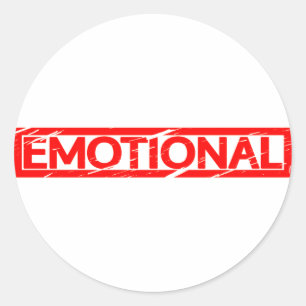 Emotional Stamp Classic Round Sticker