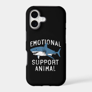 Emotional Support Animal Funny Scary Shark Pun Hum