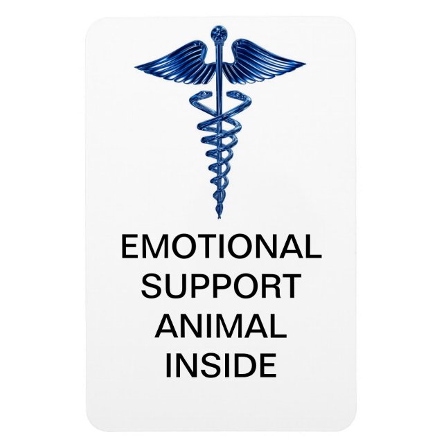Emotional Support Animal Inside Magnet (Vertical)