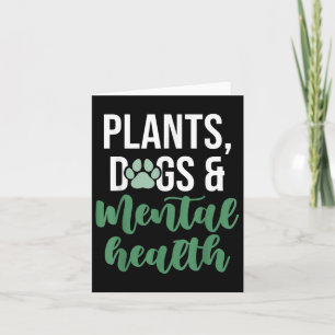 Emotional Support Animal Tee Mental Health Awarene Card