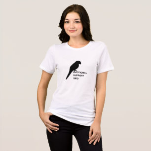 Emotional Support Bird Funny Parrot Owner Design Tri-Blend Shirt
