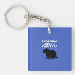Emotional Support Capybara Key Ring