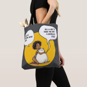 Emotional Support Cat Funny Tote Bag