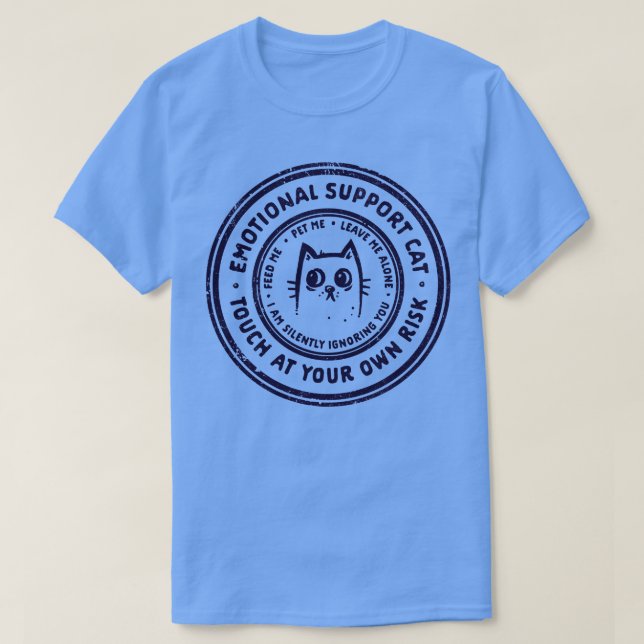 Emotional Support Cat T-Shirt (Design Front)