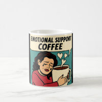Emotional Support Coffee – Pop Art Comfort