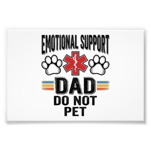Emotional Support Dad Do Not Pet Vintage Shirt Des Photo Print