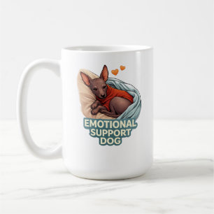 Emotional Support Dog Xoloitzcuintli Coffee Mug