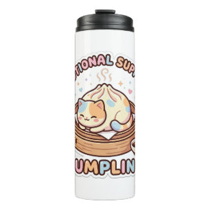 Emotional Support Dumpling Cute Kawaii Dim Sum Chi Thermal Tumbler