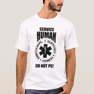 Emotional Support Human Do Not Pet Dog Owner T-Shirt