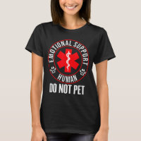 Emotional Support Human Not Pet Awareness Ribbon