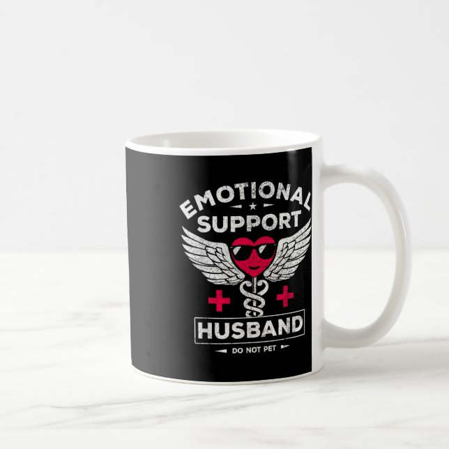 Emotional Support Husband Do Not Pet  Coffee Mug (Right)