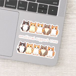 Emotional Support - Kawaii Cutie Kitties - Cat Mom