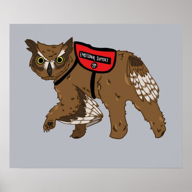 Emotional Support Owlbear Poster (Front)