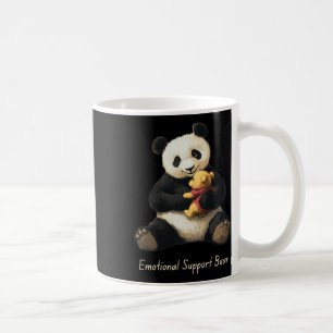 Emotional Support Panda Bear Holding A Cute Bear Coffee Mug