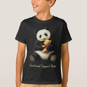 Emotional Support Panda Bear Holding A Cute Bear T-Shirt
