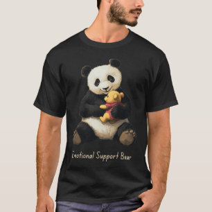 Emotional Support Panda Bear Holding A Cute Bear T-Shirt