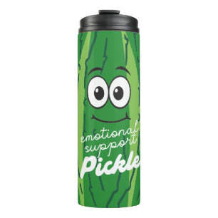 Emotional Support Pickle Funny Green  Thermal Tumbler