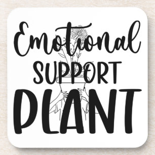 Emotional Support Plant Coaster Set