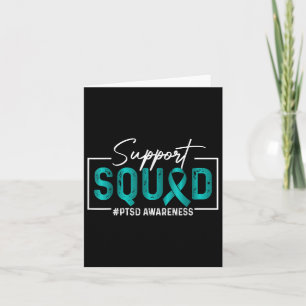Emotional Support Squad Trauma Ptsd Awarenes Month Card