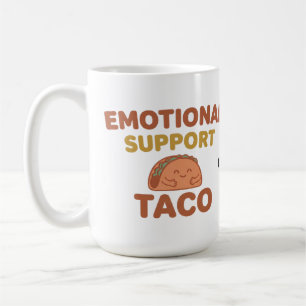 Emotional Support Taco Funny Retro Kawaii Comfort  Coffee Mug