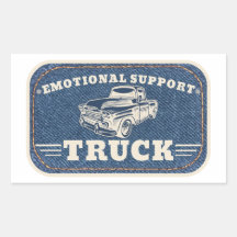 Emotional Support Truck Vintage Patch Design